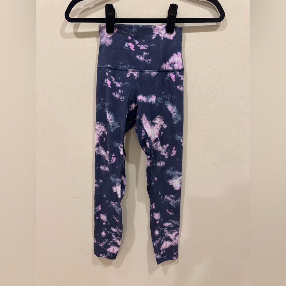 Lululemon Align HR Pant 28" - Circulate Tie Dye Mineral Blue Multi / Size 2